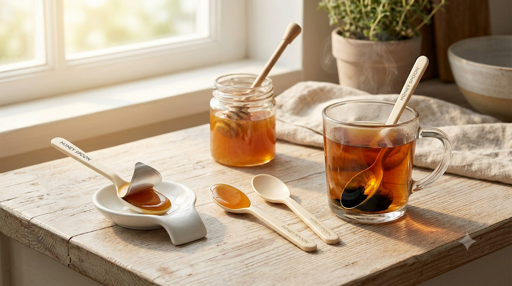 Everyday Spoon Honey stirred into morning tea